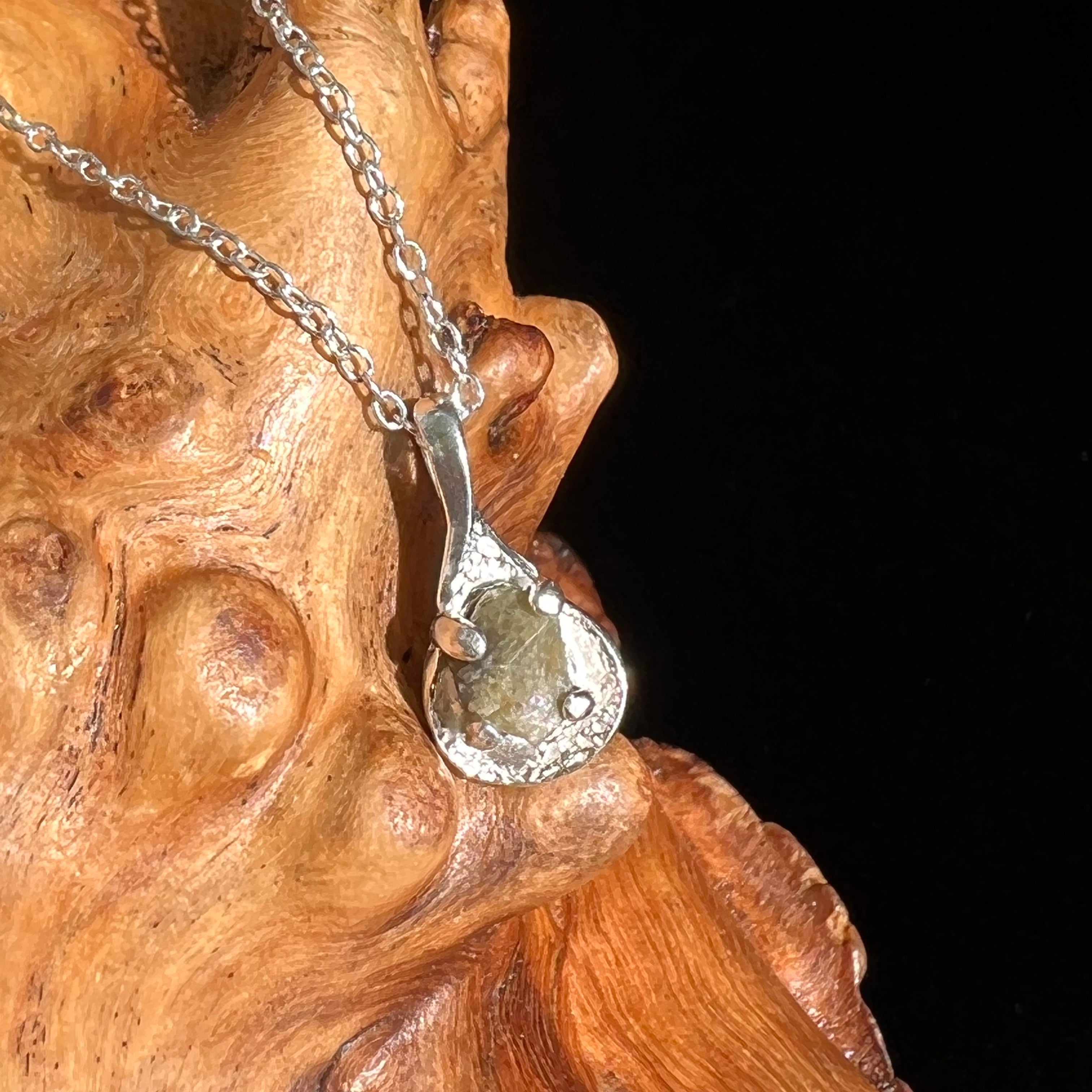 Moldavite Herkimer Diamond Sterling Silver Pendant ( 999337 ) – Crystal  Nation LTD