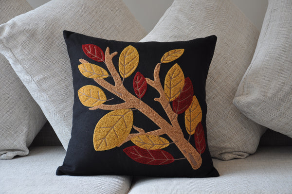 Embroidery pillow cover