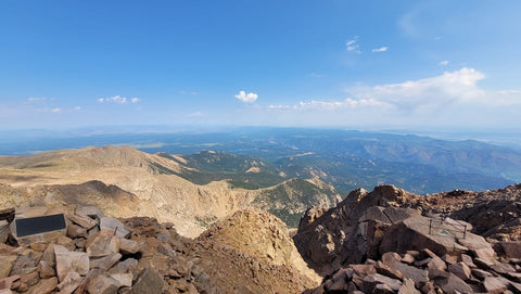 Pikes Peek looking out to the Colorado Springs