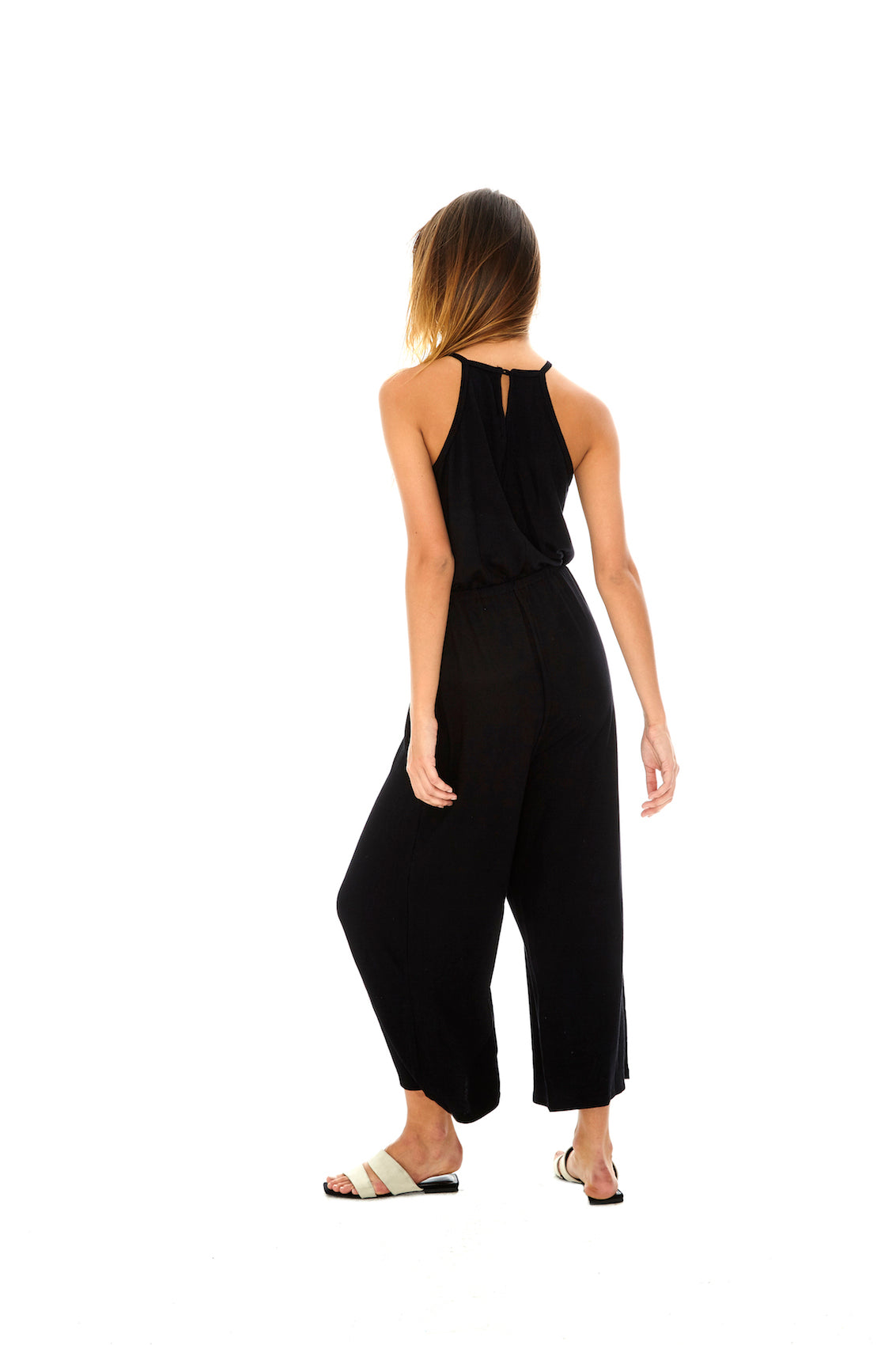 ribbed jersey jumpsuit