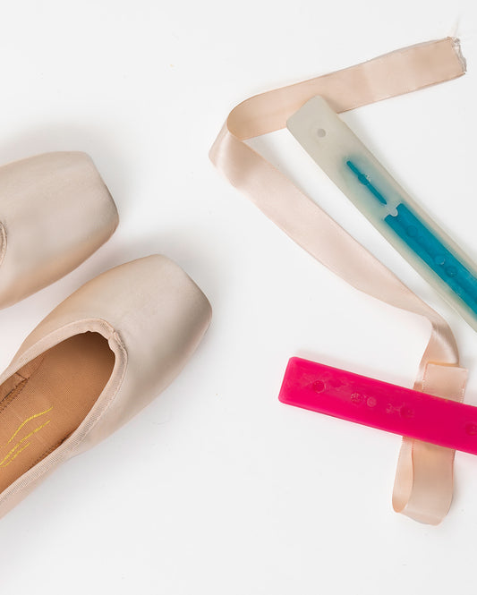 Sonata Dancewear Singapore - New In: Pointe Shoe Sewing Kit A complete kit  that has everything you need to sew on ribbons and elastics for a pair of  pointe shoes. Illustration by