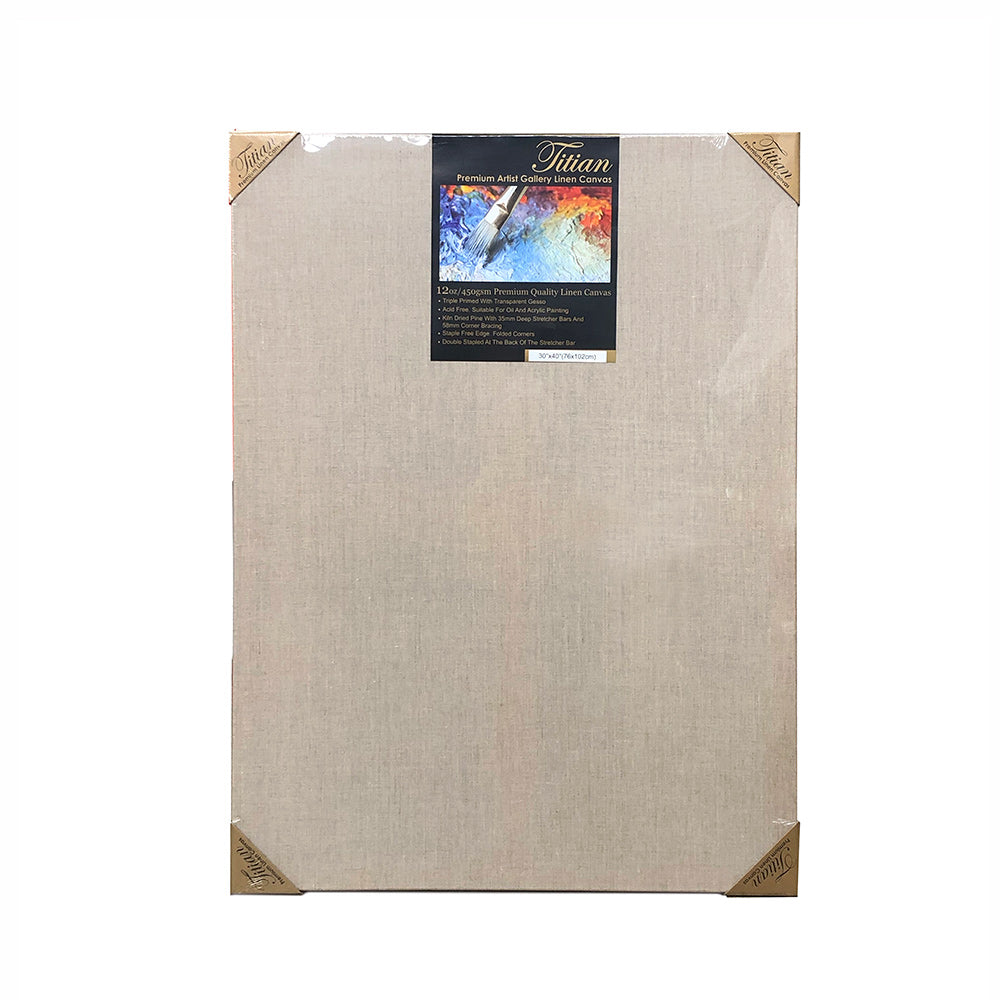 Bulk Titian 38mm Linen White Gesso Premium Grade Thick Canvases