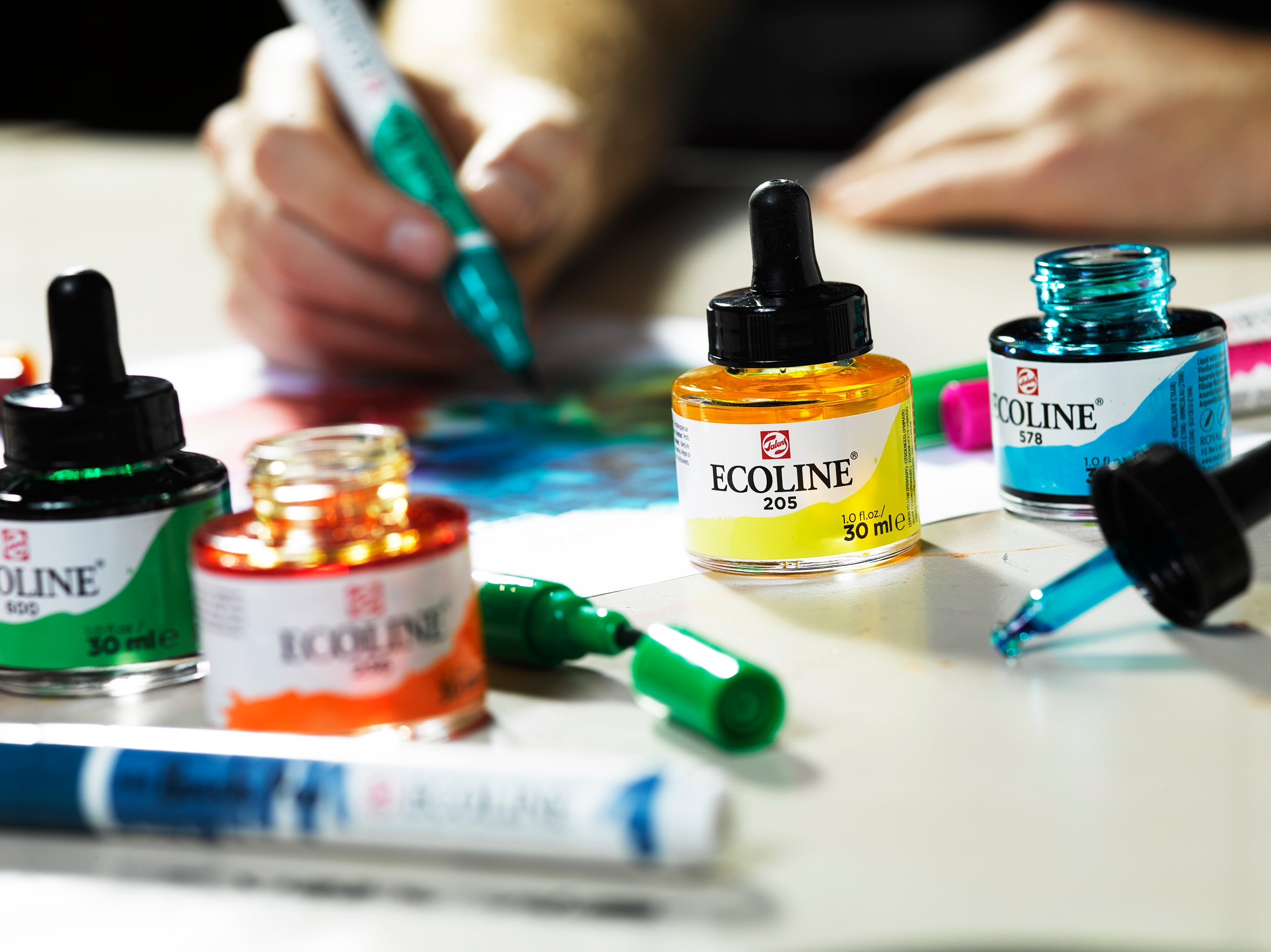 Talens Ecoline 30mL Painting with Ecoline liquid watercolours