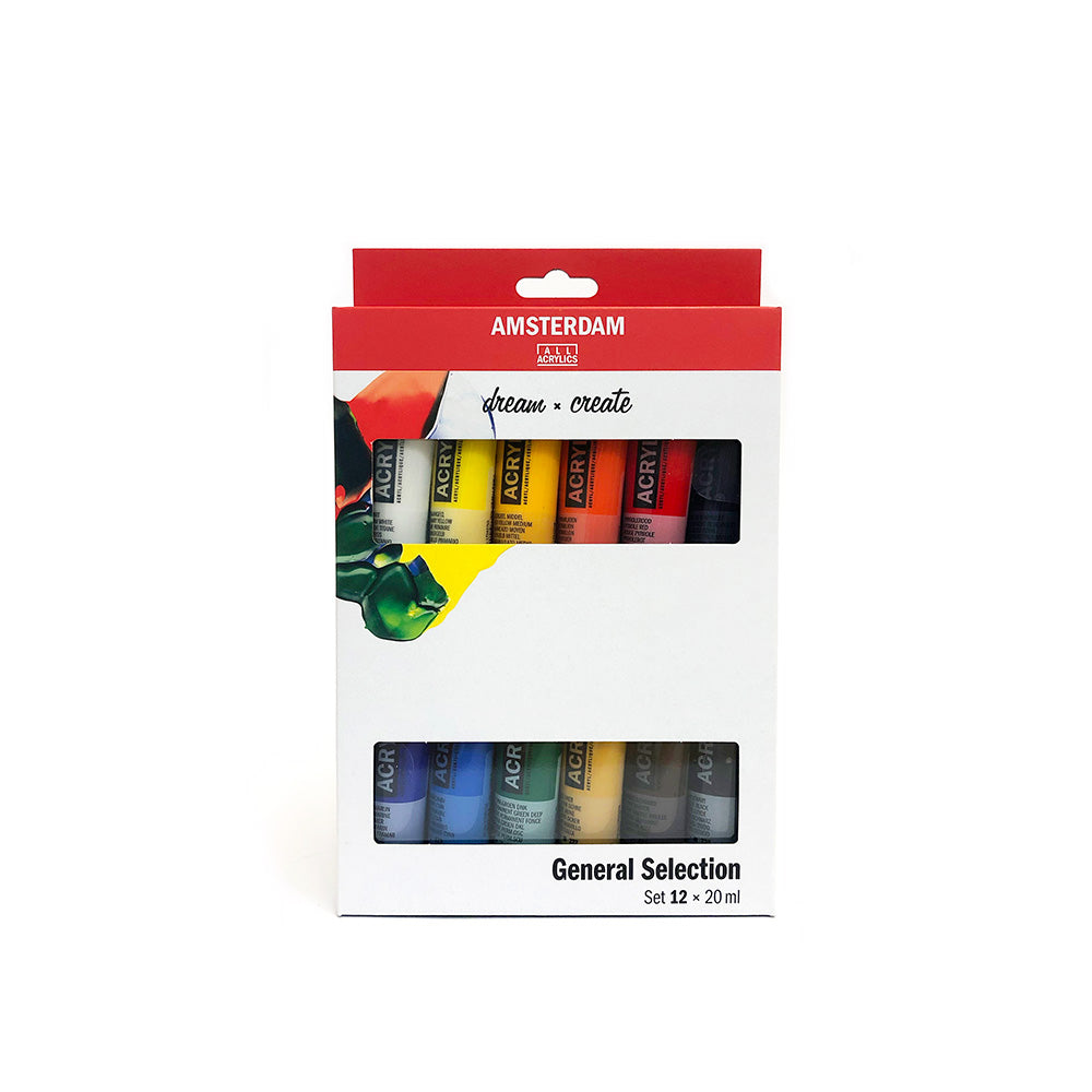 Standard Series acrylic paint general selection set, 24 x 20 ml