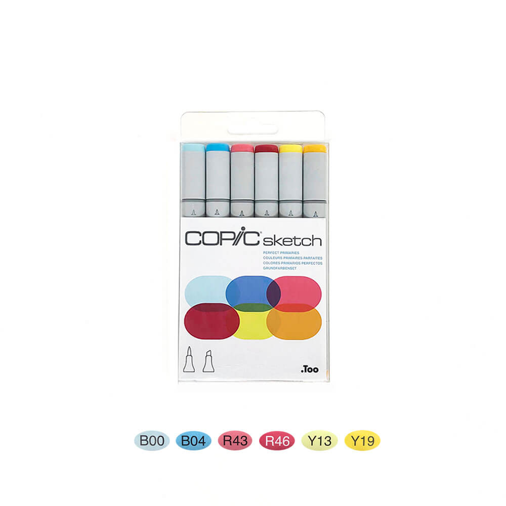  Copic Sketch 6pc set, Skin Tone (Discontinued)