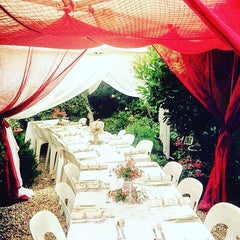 mosquito net, cotton mosquito net, bed net, terrace dining, weddings, outdoor entertaining,cotton mosquito net byron bay, insect protection