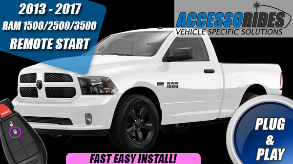 2013 - 2017 Dodge Ram 1500 2500 3500 Remote Start - Plug & Play