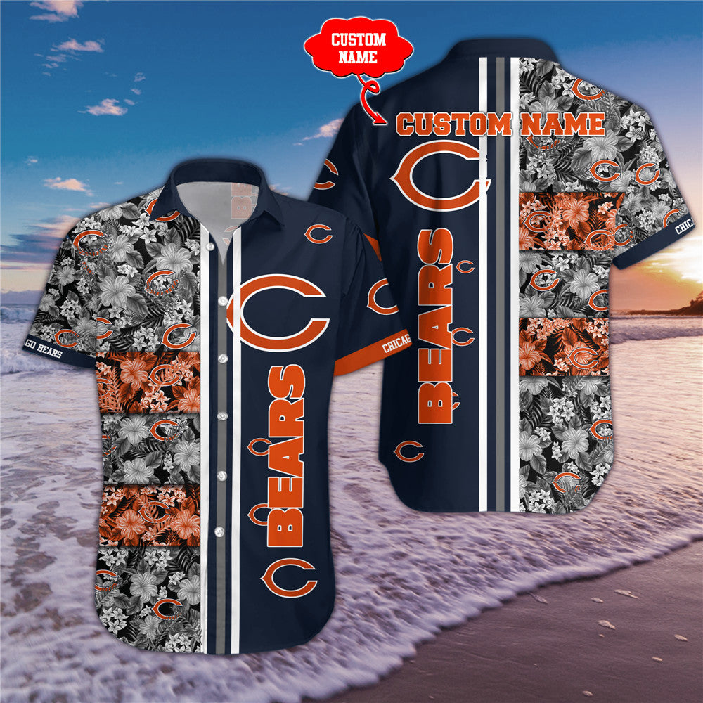 Chicago Bears Floral Summer Shirt