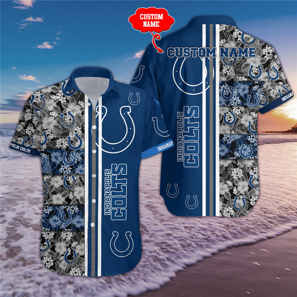 Indianapolis Colts Floral Summer Shirt