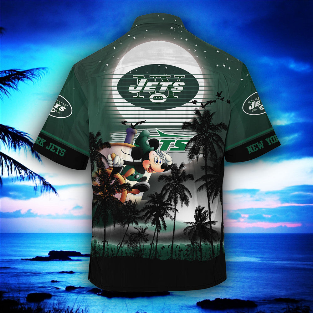 New York Jets Starry Night Hawaiian Shirt