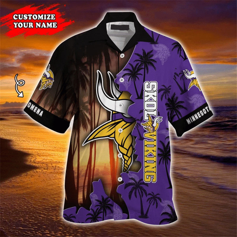 Minnesota Vikings Hawaiian 3D Shirt