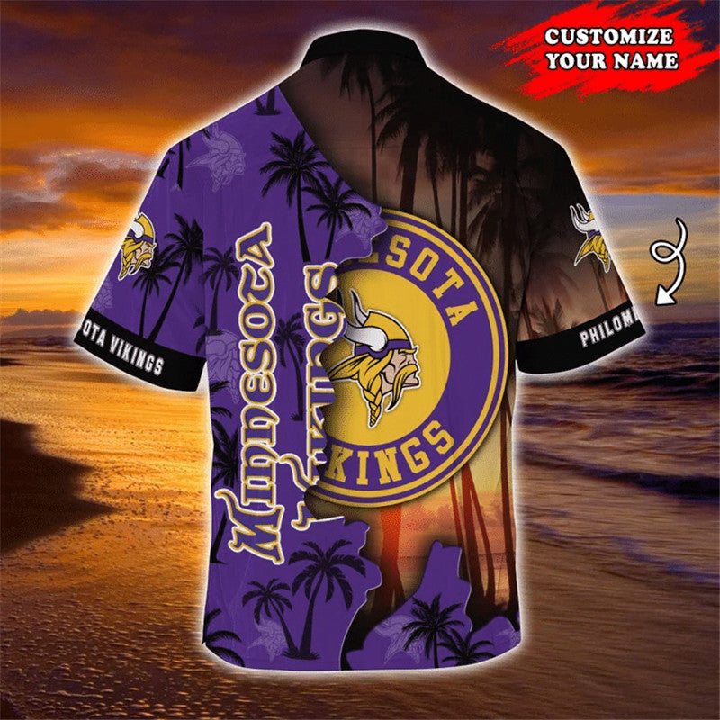 Minnesota Vikings NFL Ultra Cool Graphic Hawaiian Shirt