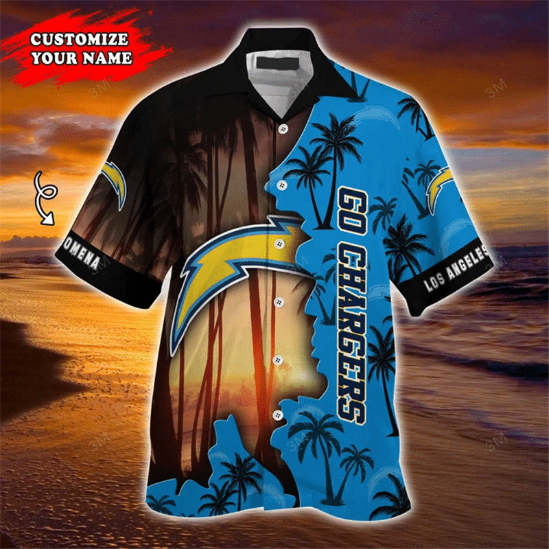 Los Angeles Chargers Hawaiian 3D Shirt