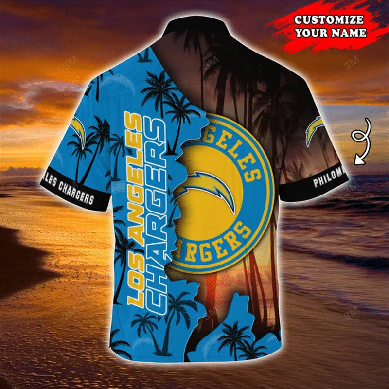 Los Angeles Chargers Hawaiian 3D Shirt