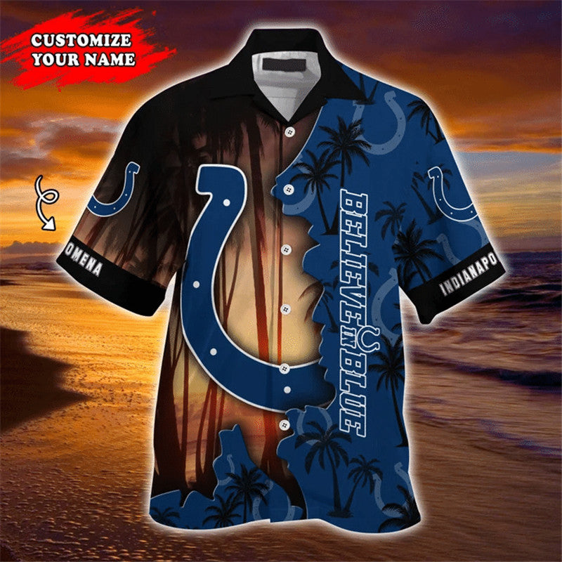 Indianapolis Colts Hawaiian 3D Shirt
