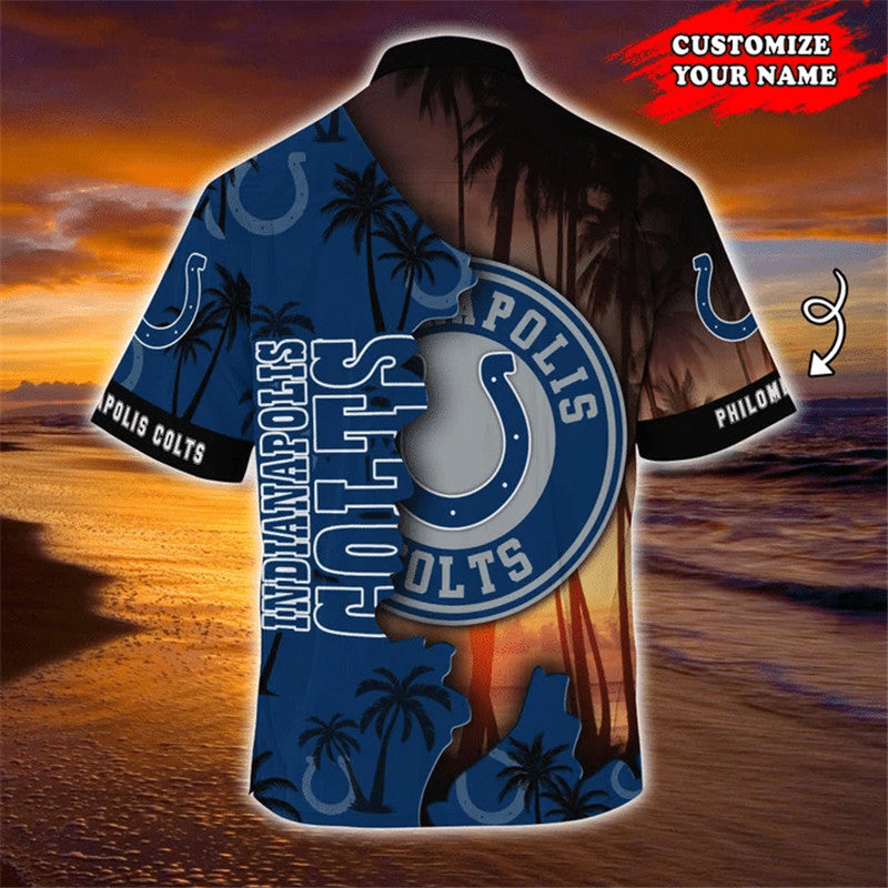 Indianapolis Colts Hawaiian 3D Shirt