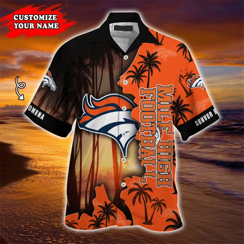 Denver Broncos Hawaiian 3D Shirt