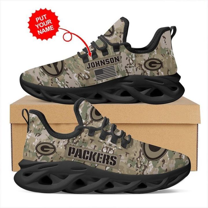 Green Bay Packers Camouflage Air Max Running Shoes