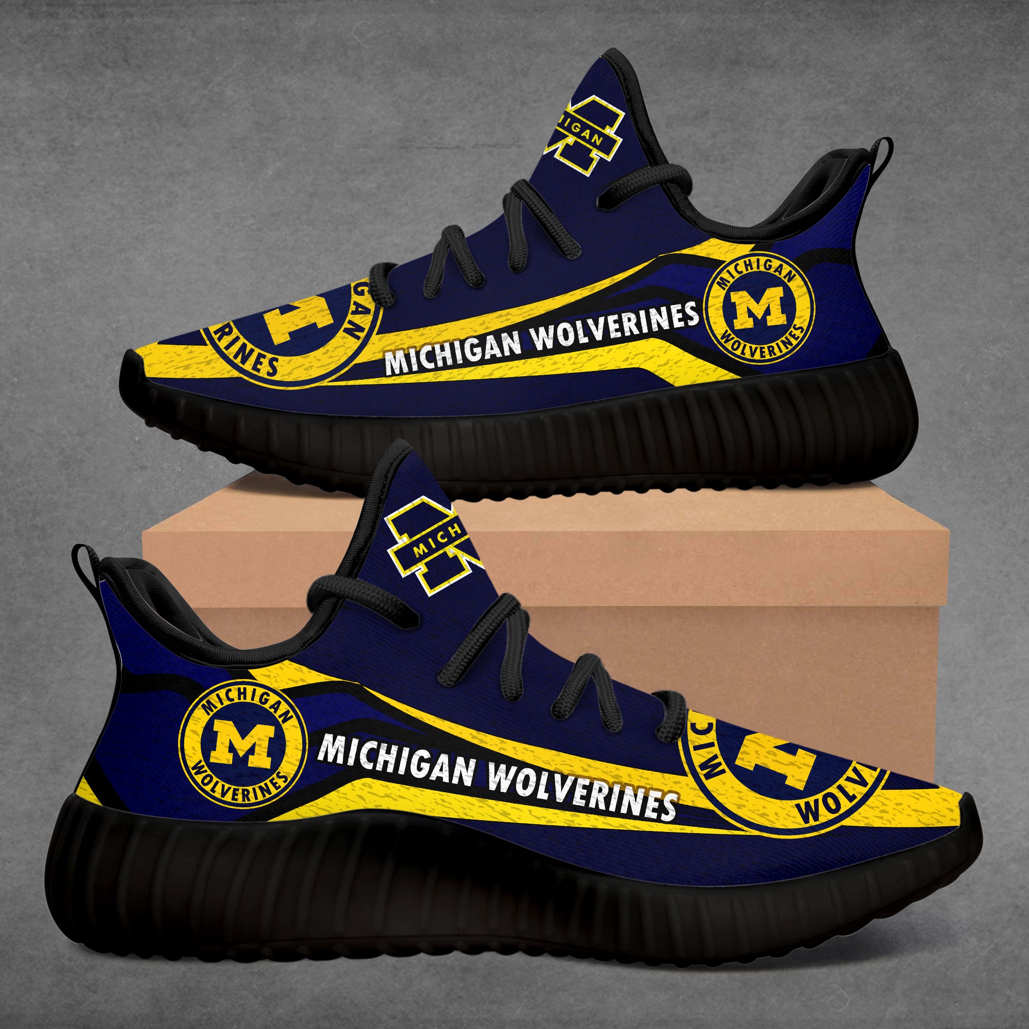 Michigan Wolverines Casual Reze Shoes