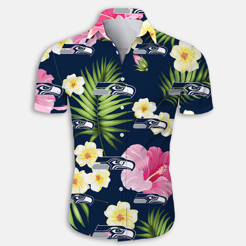 Seattle Seahawks Summer Floral Shirt