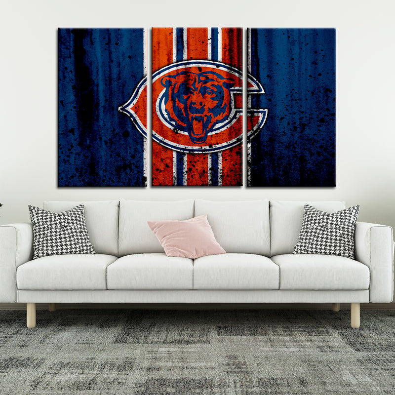 Chicago Bears Rough Style Wall Canvas