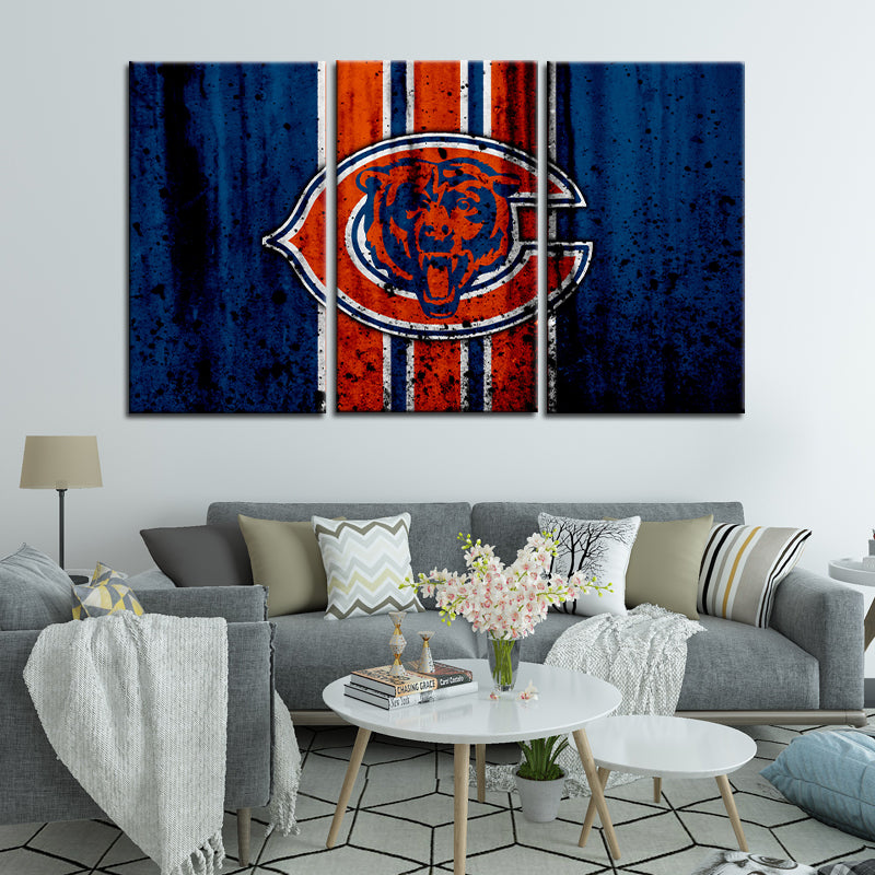 Chicago Bears Rough Style Wall Canvas