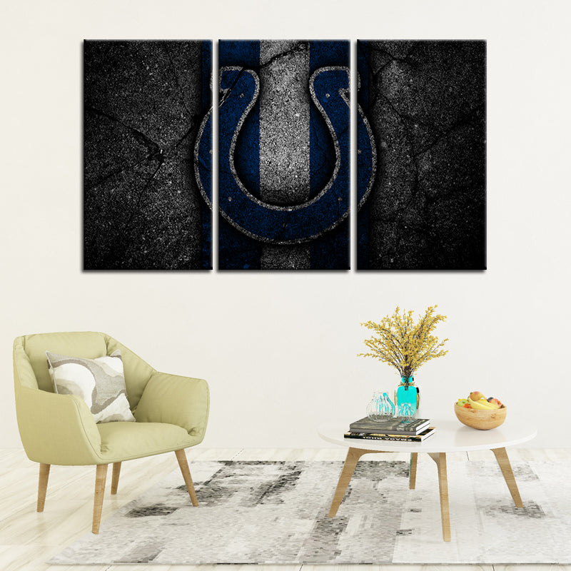 Indianapolis Colts Rock Style Wall Canvas