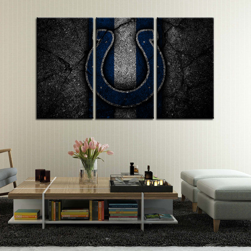 Indianapolis Colts Rock Style Wall Canvas