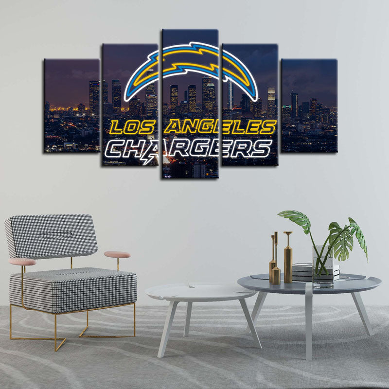 Los Angeles Chargers Wall Art Canvas