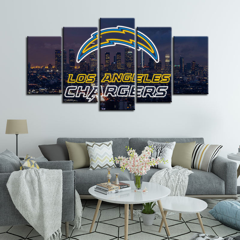 Los Angeles Chargers Wall Art Canvas