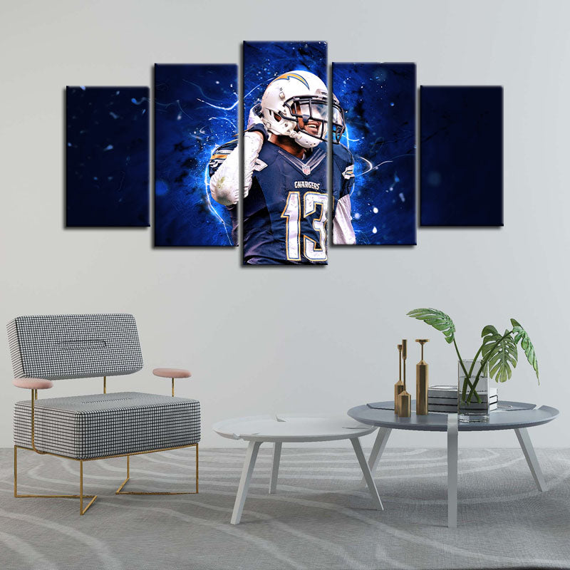 Keenan Allen Los Angeles Chargers Wall Art Canvas