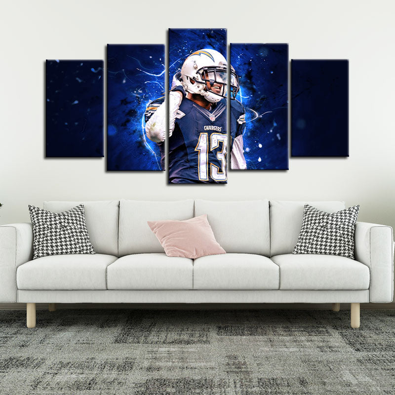 Keenan Allen Los Angeles Chargers Wall Art Canvas