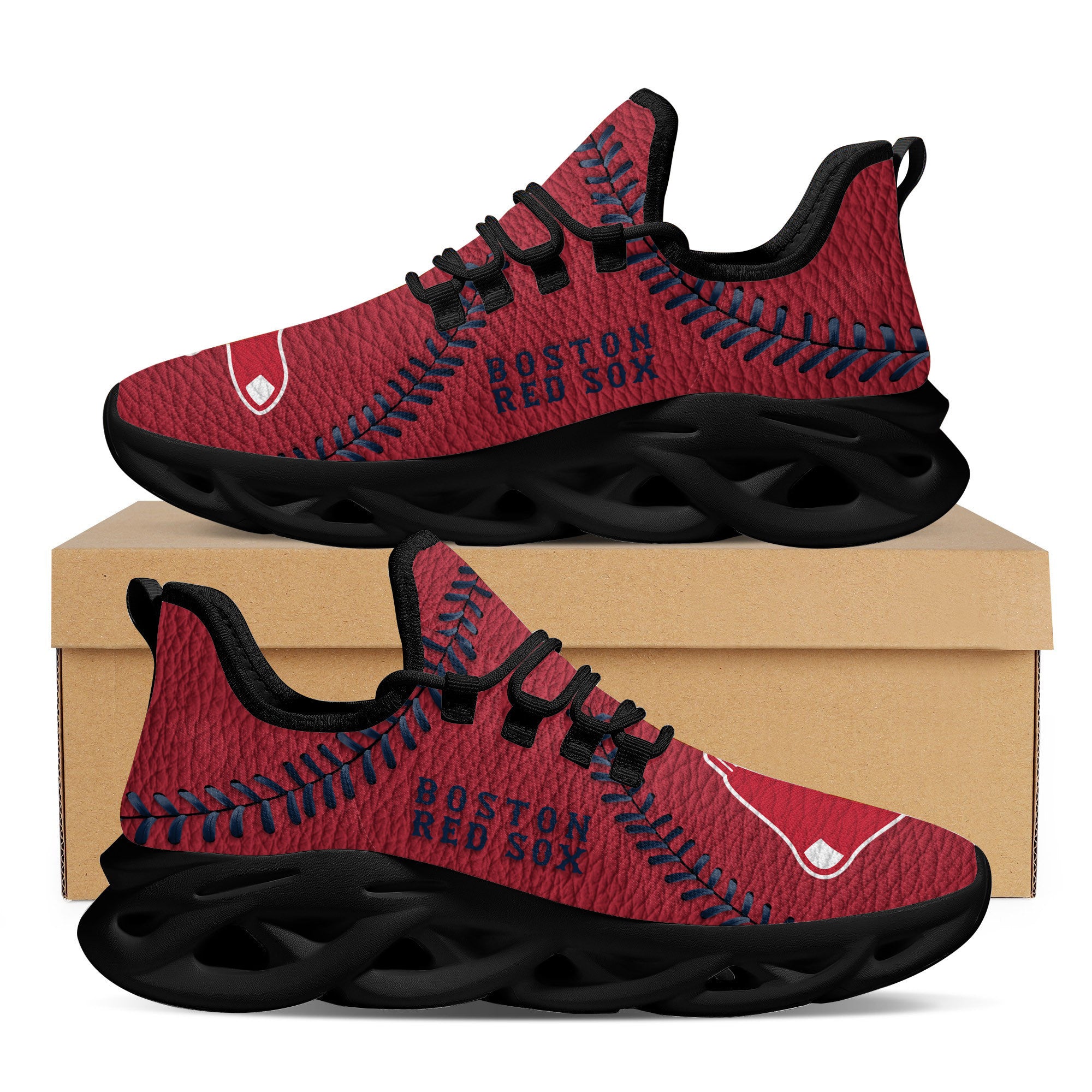 Boston Red Sox Casual 3D Air Max Running Shoes