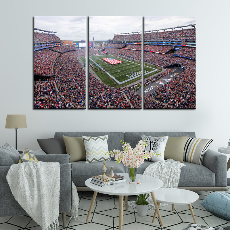 New England Patriots Stadium Wall Canvas