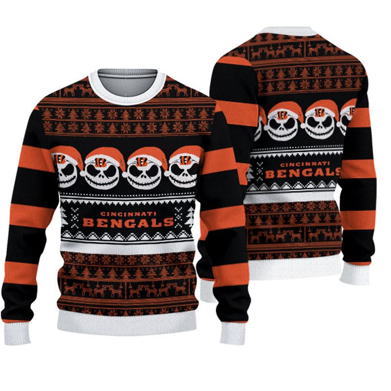 Cincinnati Bengals Pumpkin Christmas Sweatshirt