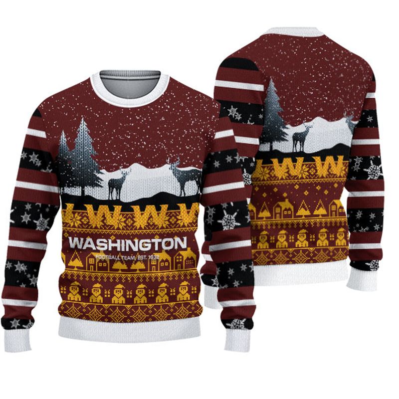 Washington Football Team Casual Christmas Sweatshirt