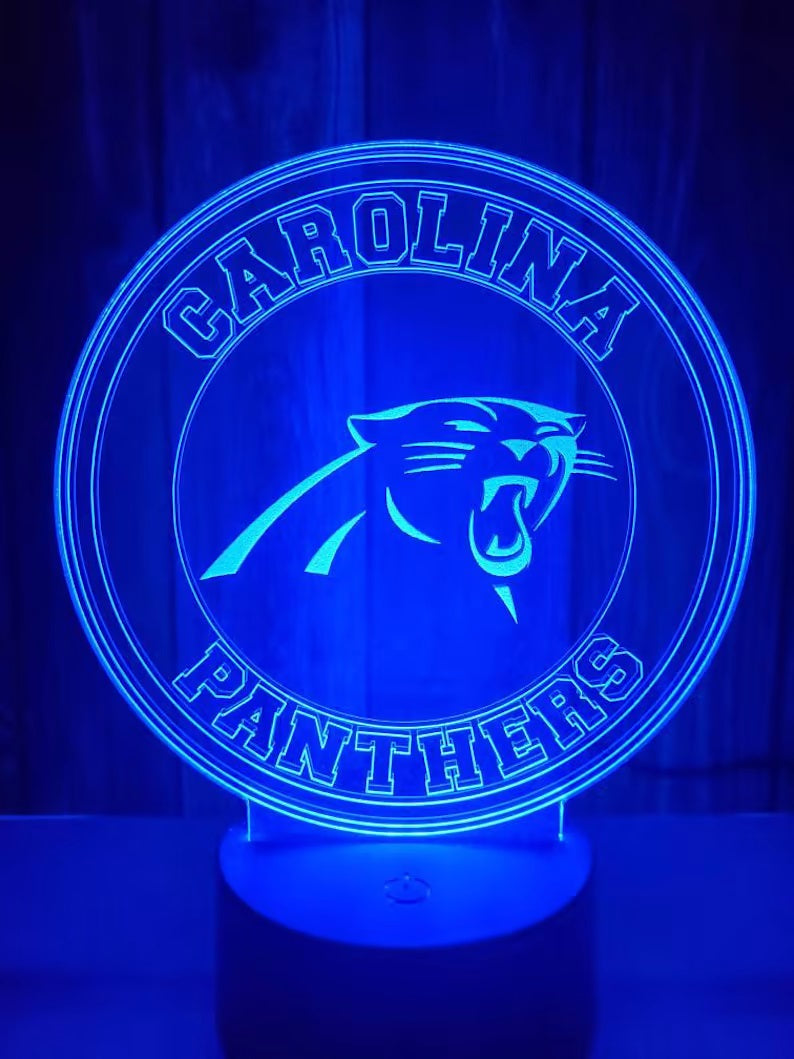 Carolina Panthers 3D LED Lamp