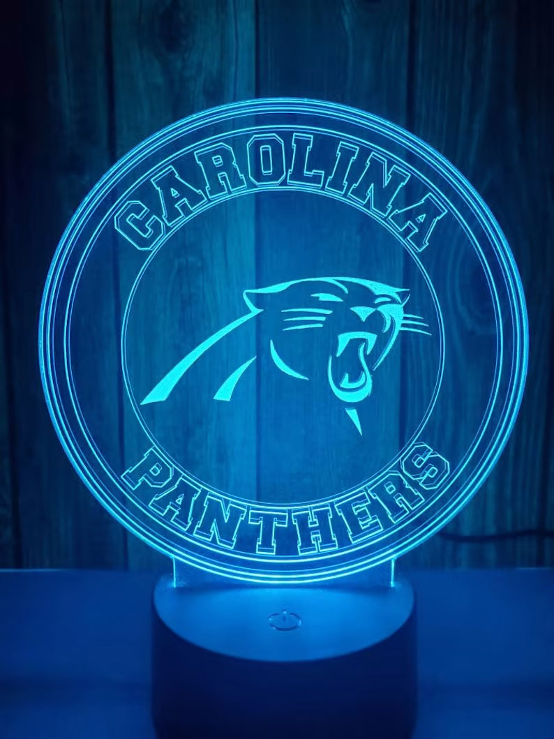 Carolina Panthers 3D LED Lamp