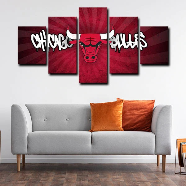 Chicago Bulls Emblem Wall Canvas