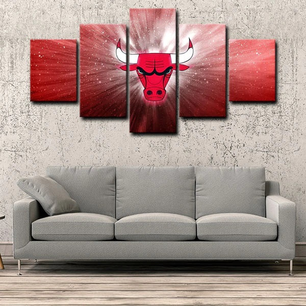 Chicago Bulls Emblem Wall Canvas