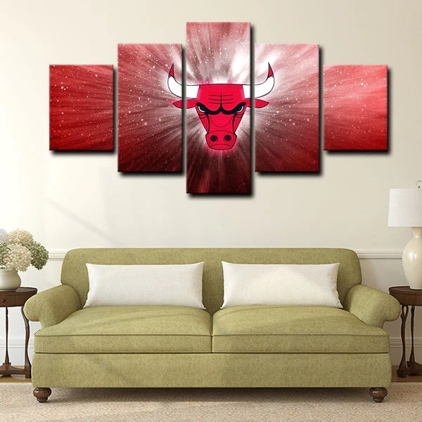 Chicago Bulls Emblem Wall Canvas