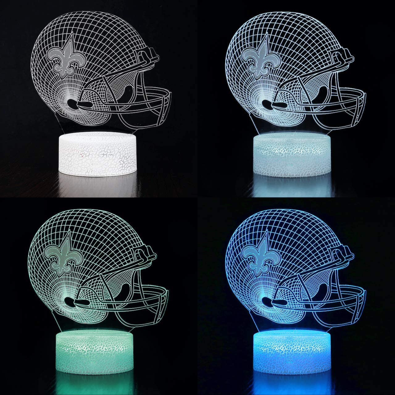 New Orleans Saints 3D LED Lamp