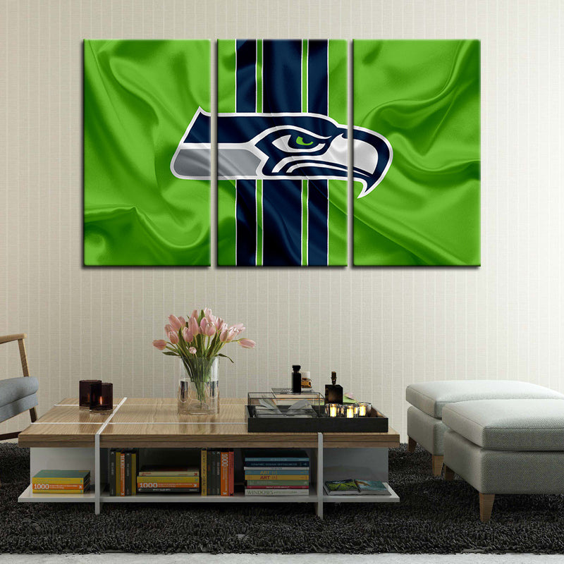 Seattle Seahawks Fabric Flag Wall Canvas