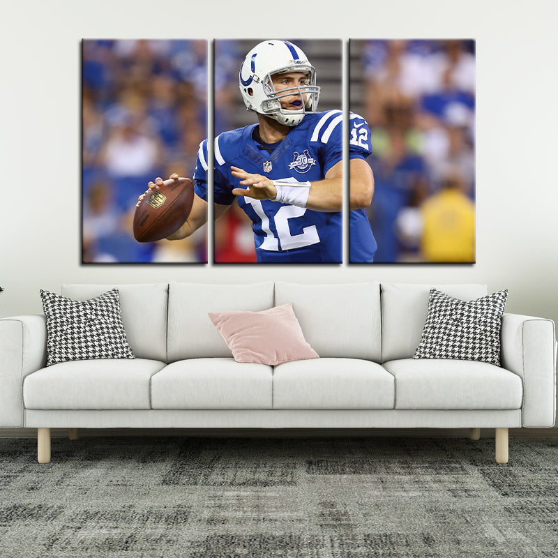 Andrew Luck Indianapolis Colts Wall Canvas