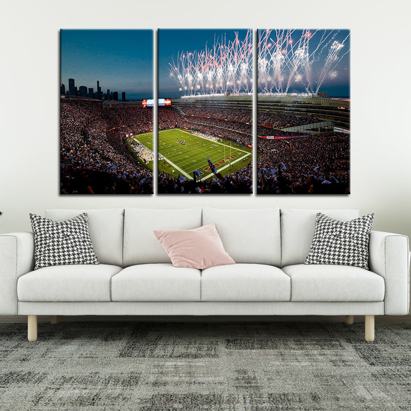 Chicago Bears Stadium Wall Canvas