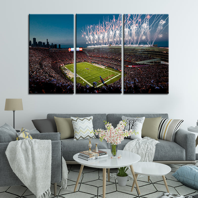 Chicago Bears Stadium Wall Canvas