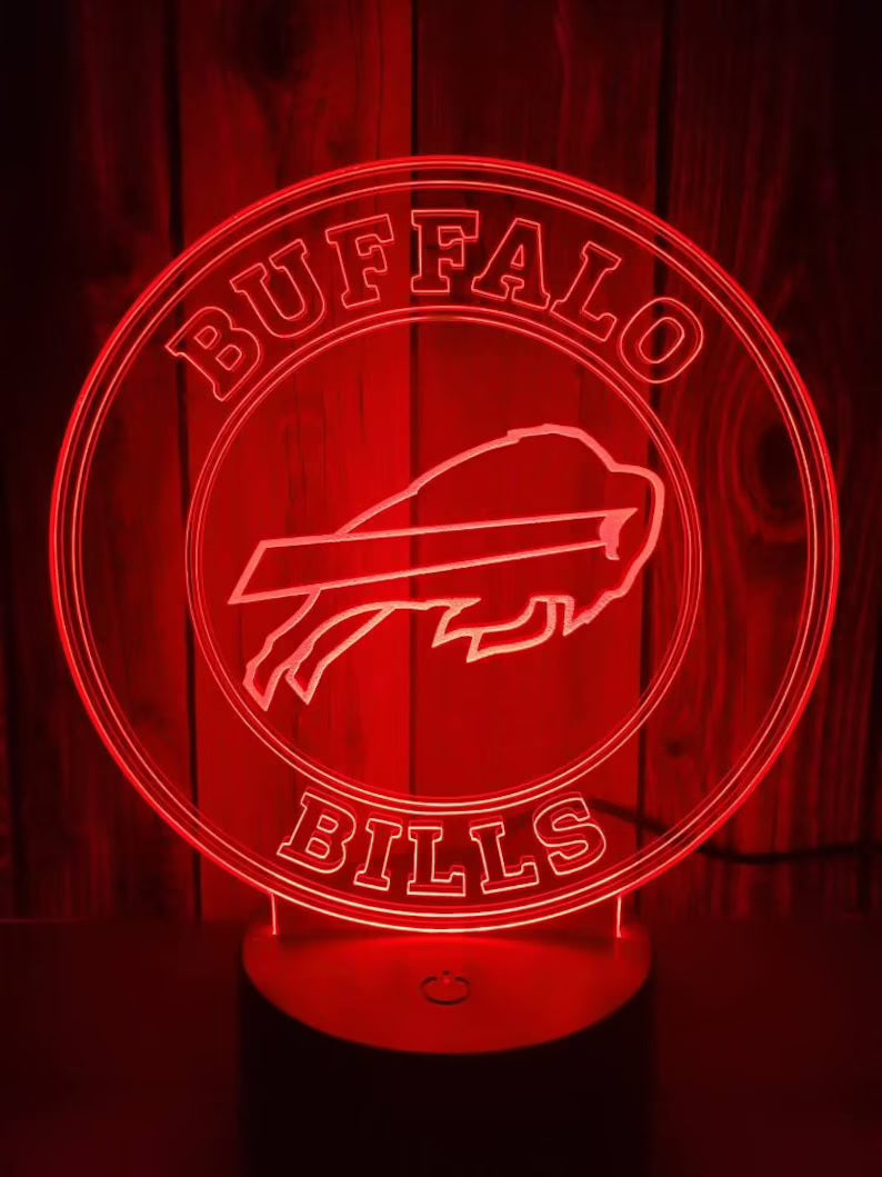 Buffalo Bills 3D LED Lamp