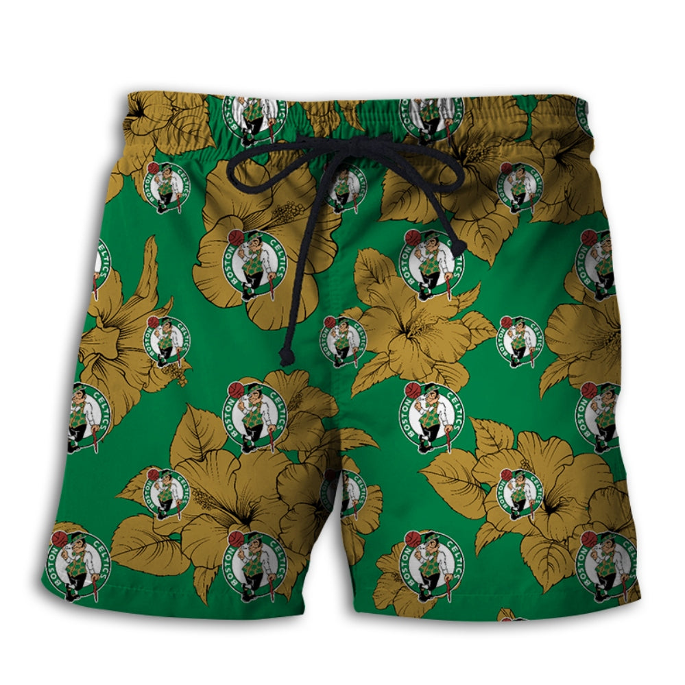 Boston Celtics Tropical Floral Shorts