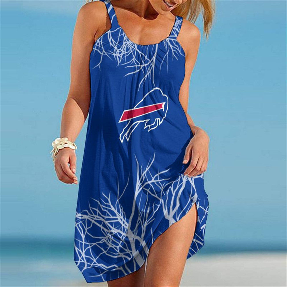 Buffalo Bills Women Casual Beach Dress