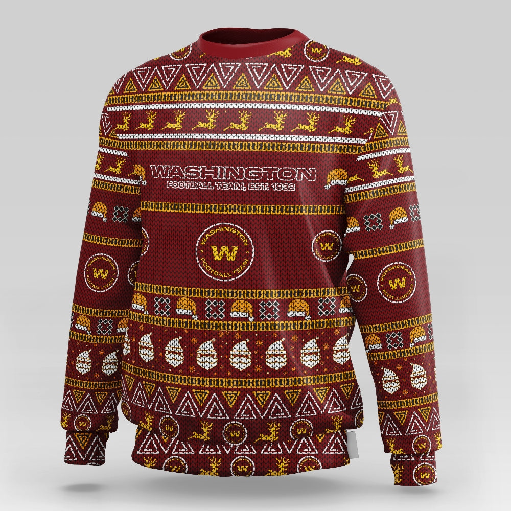 Washington Football Team Casual Christmas Sweatshirt